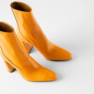 zara orange boots